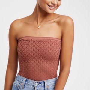 Free People Honey Textured Tube Top